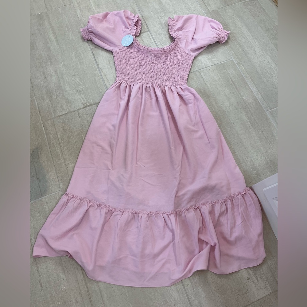 NWT Hill House ballerina pink crepe Louisa. Size large.